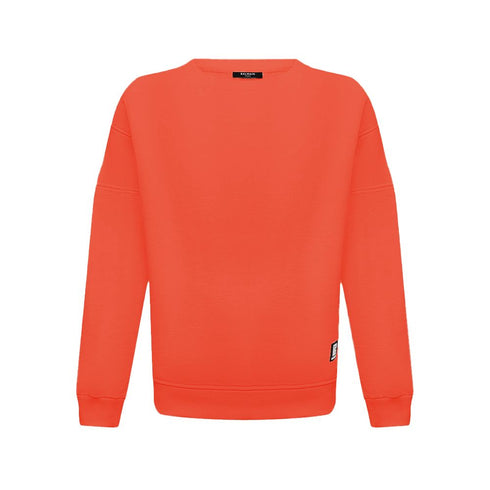 Balmain Orange Cotton Sweater